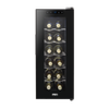 Baridi 12 Bottle Wine Fridge & Cooler - Black