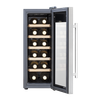 Baridi 12 Bottle Wine Fridge & Cooler - Stainless Steel