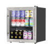 Baridi Mini Tabletop Beer & Drinks Fridge 50L Capacity - Stainless Steel