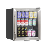 Baridi Mini Tabletop Beer & Drinks Fridge 50L Capacity - Stainless Steel