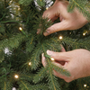 Dellonda Pre-Lit Hinged Christmas Tree with 190 Warm White LED Lights 5ft(150cm)