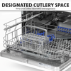 Baridi Tabletop Dishwasher 6 Place Settings 6.5L Capacity - White