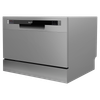 Baridi Tabletop Dishwasher 6 Place Settings 6.5L Capacity - Silver
