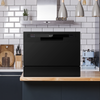 Baridi Tabletop Dishwasher 6 Place Settings 6.5L Capacity - Black