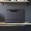 Baridi Tabletop Dishwasher 6 Place Settings 6.5L Capacity - Black