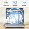 Baridi Tabletop Dishwasher 8 Place Settings 8L Capacity - White