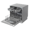 Baridi Tabletop Dishwasher 8 Place Settings 8L Capacity - Silver