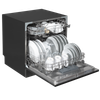 Baridi Tabletop Dishwasher 8 Place Settings 8L Capacity - Black