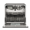Baridi Tabletop Dishwasher 8 Place Settings 8L Capacity - Black