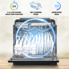 Baridi Tabletop Dishwasher 8 Place Settings 8L Capacity - Black