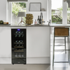 Baridi 18 Bottle Dual Zone Wine Fridge & Cooler