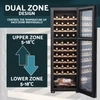 Baridi 44 Bottle Dual Zone Wine Fridge & Cooler