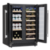 Baridi 40 Bottle/120 Can Under-Counter/Freestanding Dual Zone Wine Fridge & Cooler 60cm
