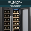 Baridi 24 Bottle Dual Zone Wine Fridge & Cooler