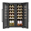 Baridi 24 Bottle Dual Zone Wine Fridge & Cooler