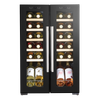 Baridi 24 Bottle Dual Zone Wine Fridge & Cooler