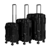 Dellonda Lightweight ABS Luggage Set 3pc - Black