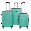 Dellonda Lightweight ABS Luggage Set with TSA Lock - Teal