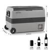 Dellonda Portable Fridge Freezer/Cool Box with LED Display 50L