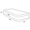 Dellonda Raised Air Bed with Removable Electric Pump & Storage Bag - Single