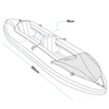 Dellonda Inflatable 2-Person Kayak/Canoe Set with Pump, Carry Bag & 2 Oars - Blue/Yellow/White