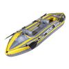 Dellonda Inflatable 2-Person Kayak/Canoe Set with Pump, Carry Bag & 2 Oars - Blue/Yellow/White