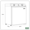 Dellonda 3-Way Fridge 40L
