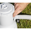 Dellonda Paddling/Swimming Pool & Pump 15ft - Gray Rattan Effect