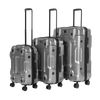 Dellonda Lightweight ABS Luggage Set 3pc - Silver