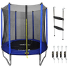 Dellonda Heavy-Duty Outdoor Trampoline with Safety Enclosure Net, Anchors & Ladder 6ft