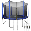 Dellonda Heavy-Duty Outdoor Trampoline with Safety Enclosure Net, Anchors & Ladder 12ft