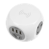 1.4m Extension Cable Cube & Wireless Charging Pad 3 x 230V & 3 x USB