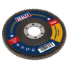 115mm Aluminium Oxide Flap Discs 80Grit 22mm Bore - Pack of 10