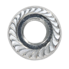 Zinc Plated Serrated Flange Nut M5 - Pack of 100