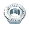 Zinc Plated Serrated Flange Nut M6 - Pack of 100