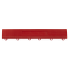Polypropylene Floor Tile Edge 400 x 60mm, Red Female - Pack of 6