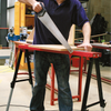 Fold Down Trestle with Adjustable Legs - Pair