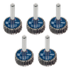 25 x 10mm Abrasive Flap Wheel with 6mm Shaft 60Grit - Pack of 5