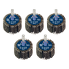 40 x 30mm Abrasive Flap Wheel with 6mm Shaft Assorted Grit - Pack of 5