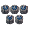 80 x 40mm Abrasive Flap Wheel with 6mm Shaft 80Grit - Pack of 5