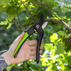 Bypass Secateurs with Soft Grip Handle, 3-Stage Safety Lock & Carbon Steel Blade, 220mm