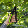 Bypass Secateurs with Soft Grip Handle, 3-Stage Safety Lock & Carbon Steel Blade, 220mm