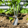 Premier  2-in-1 Hoe and Cultivator with Ash Handle & Stainless Steel Tines/Blade