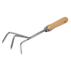 Premier Cultivator with Short Ash Handle & Stainless Steel Tines
