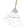 Premier Lawn Rake with Long Ash Handle & Stainless Steel Tines