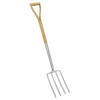 Premier Digging Fork with Ash Handle & Stainless Steel Tines