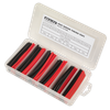 Heat Shrink Tubing Assortment 100mm 95pc - Black & Red
