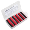 Heat Shrink Tubing Assortment 100mm 95pc - Black & Red