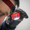 Rechargeable Head Torch with Auto-Sensor 8W COB LED - Red