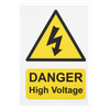 High Voltage Vehicle Warning Sign